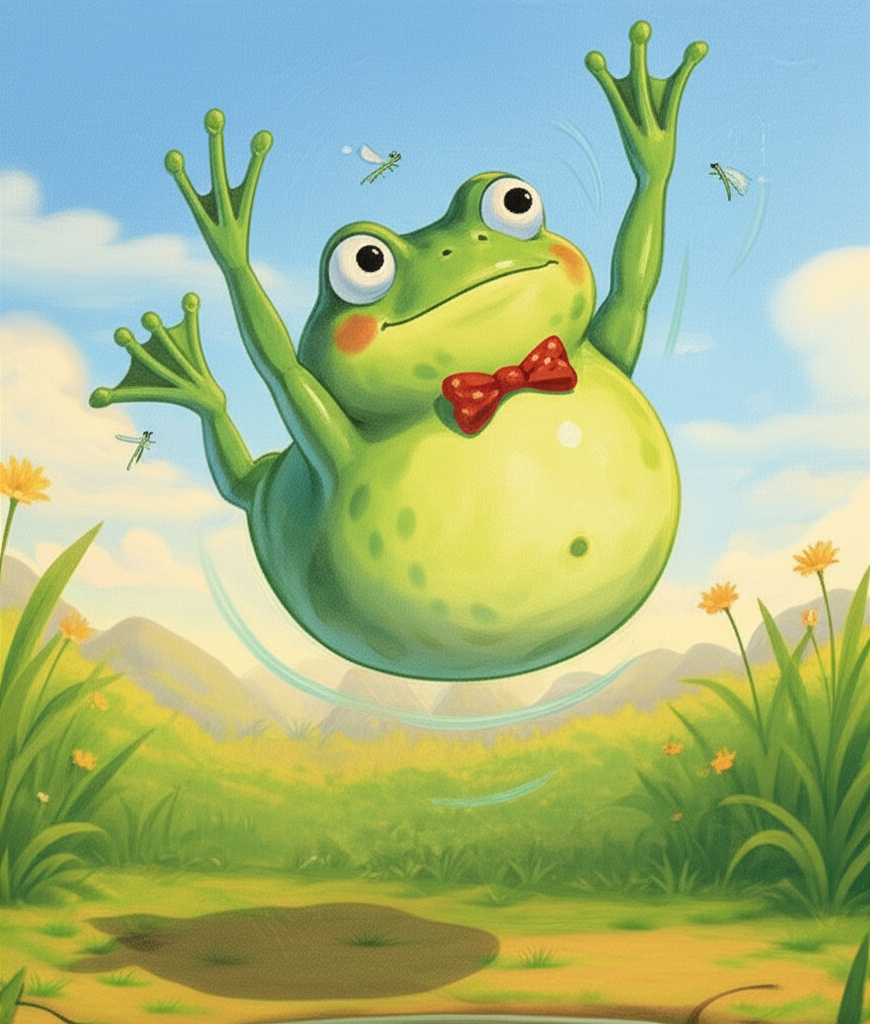 AI illustrated children's book character example