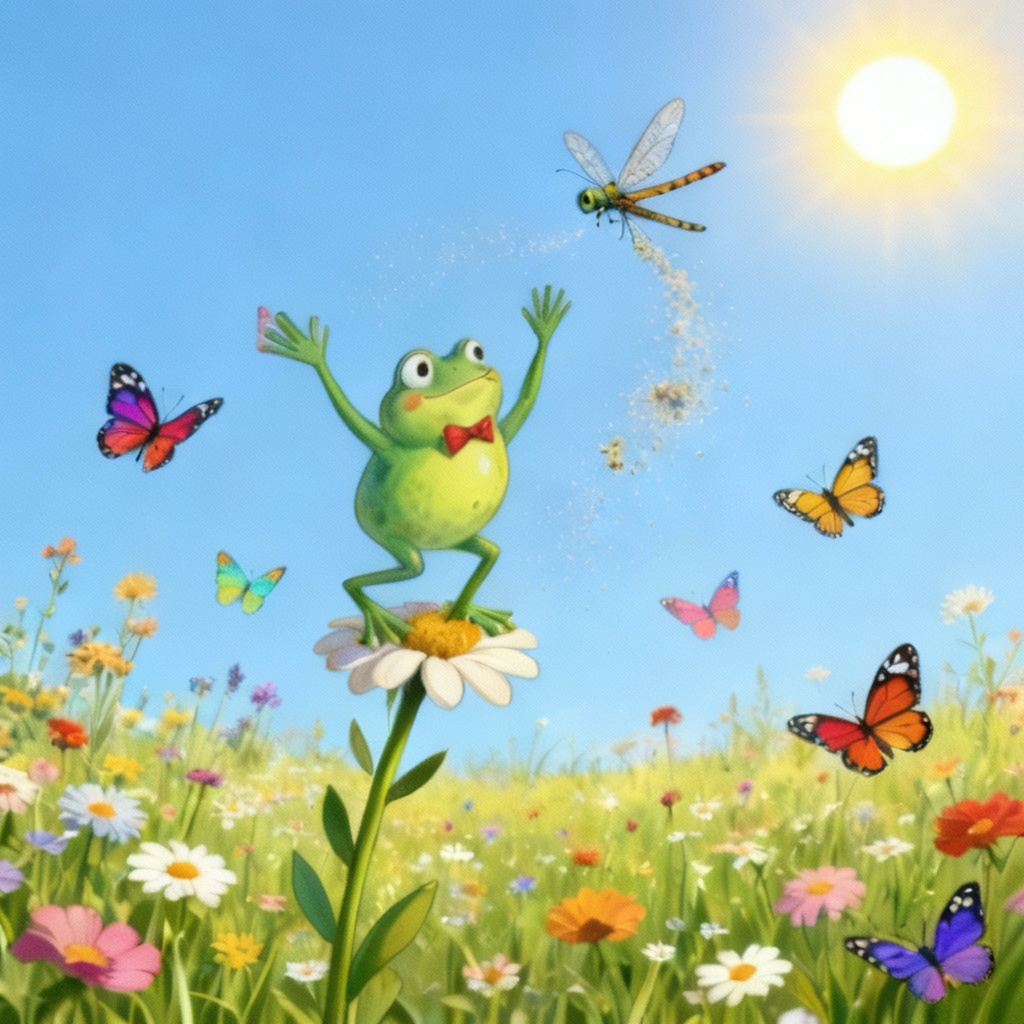 AI illustrated children's book character example