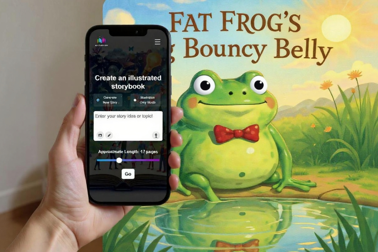 AI illustrated children's book character example