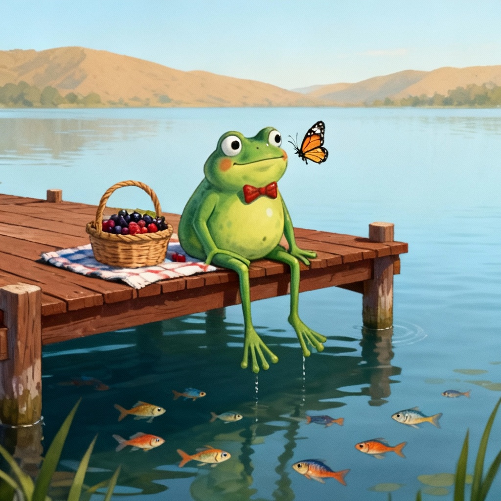 AI illustrated children's book character example