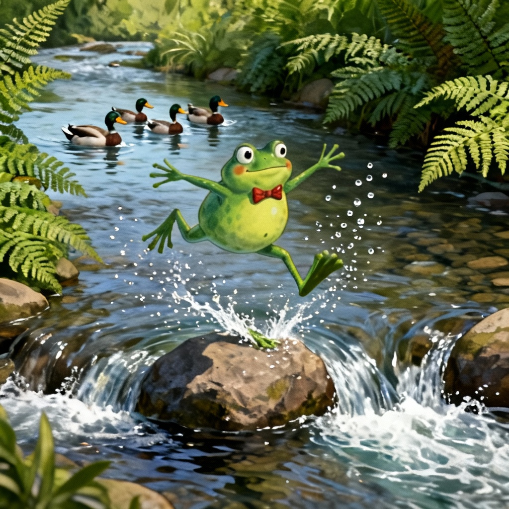 AI illustrated children's book character example